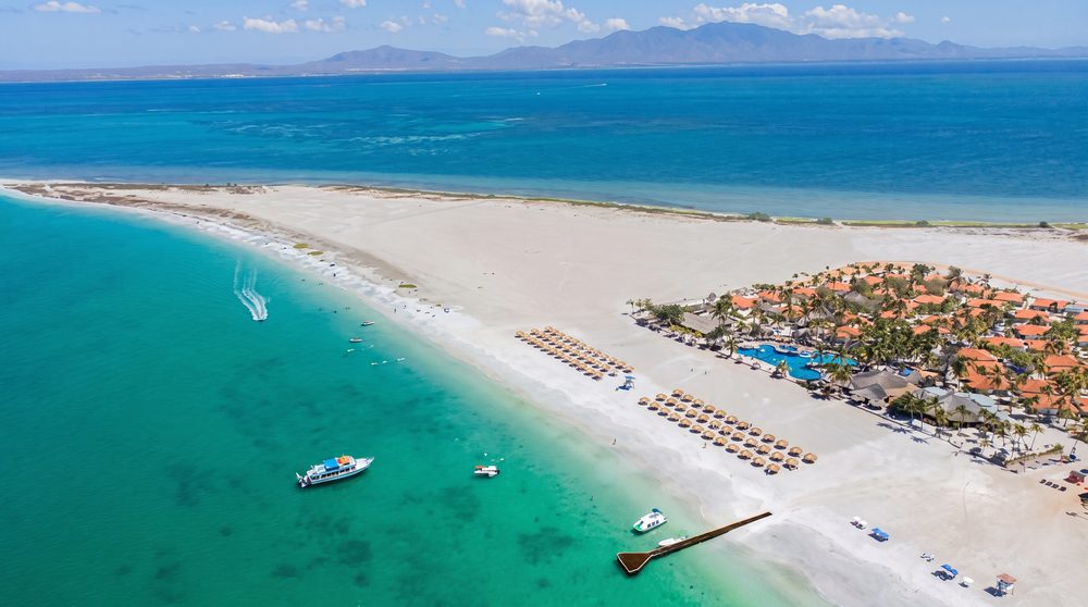 Vista aérea de Playa La Punta en Isla de Coche - Posicionamiento Google Maps en Coche y Cubagua